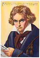 Card with Beethoven