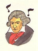 Card with Beethoven