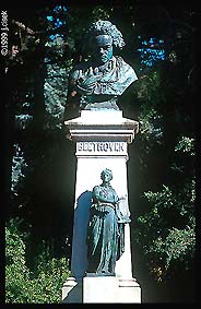 Statue Beethoven by Arnold Foerster, Los Angeles, USA...