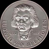 Médaille de Ludwig van Beethoven...