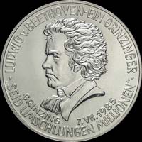 Medal of Ludwig van Beethoven...