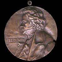 Medal with Ludwig van Beethoven...