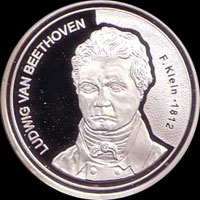 Médaille de Ludwig van Beethoven...