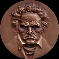 Medal with Ludwig van Beethoven...