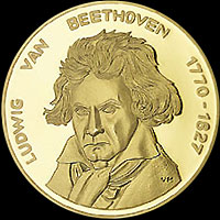 Médaille Beethoven allemande