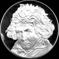 Médaille ou pièce de Ludwig van Beethoven...